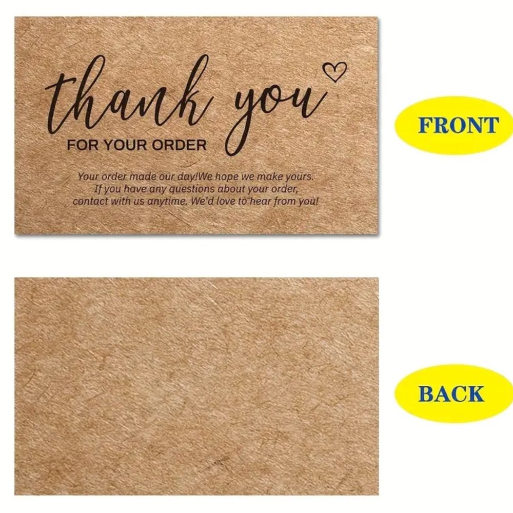 30-Pack Thank You Cards, 3.5''x 2.1''